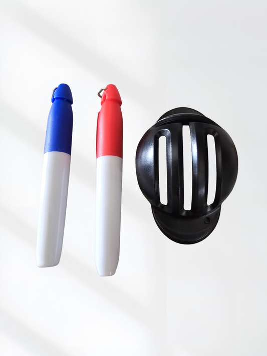 Golf Ball Stencil with Markers